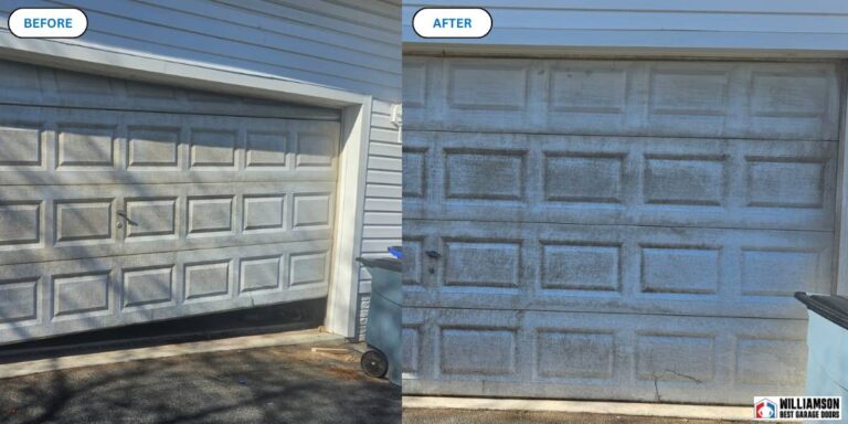 garage door repair photo before - after